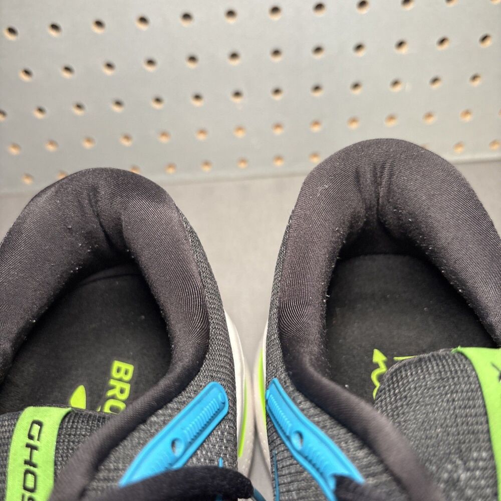 Brooks Ghost Max Running Shoes Mens Size 14 D Black Blue Green Sneakers - Picture 11 of 14